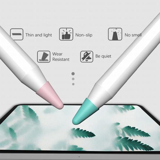 3Pcs Pen Protective Case Anti-falling Convenient Silicone Writing Stylus Cover for Apple Pencil 1/2
