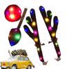 LED Rentiergeweih Auto Deko Set mit roter Nase & Schwanz für Weihnachtsfeiertag Automobil SUV LKW Van Universelle Passform
