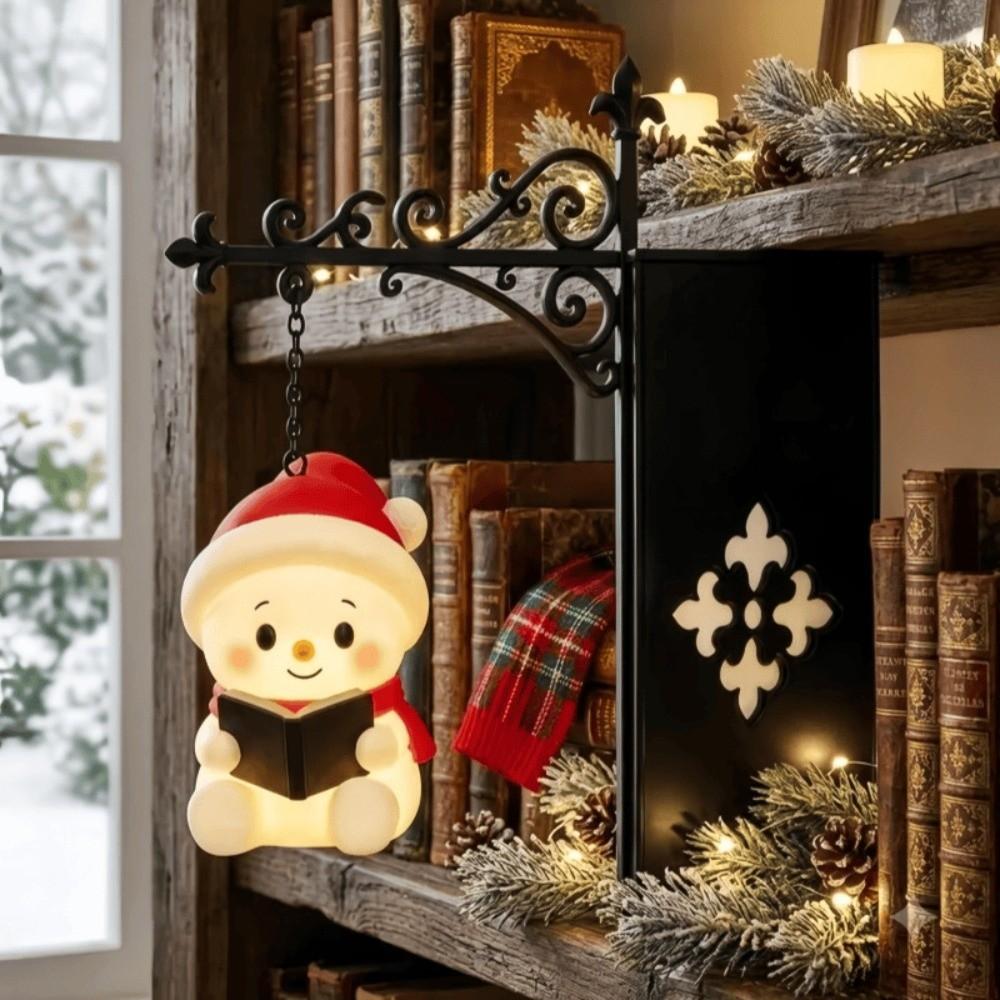 Vintage Christmas Bookshelf Lantern Light Warm White Christmas Bookshelf Light Decorative for Home