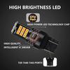 2PCS Signal Lamp Amber T20 7440 LED Brake Light Reverse Light Bulb Fit for Universal Car W21W WY21W Turn Light 12V Super Bright
