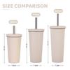 830ml Stainless Steel Insulated Tumbler With Wide Opening Straw Lid Bubble Tea Coffee Water Vacuum Thermos Cup Office