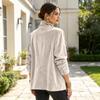 Cardigan Donna Velluto Colore Retrò Doppiopetto Collo Alto