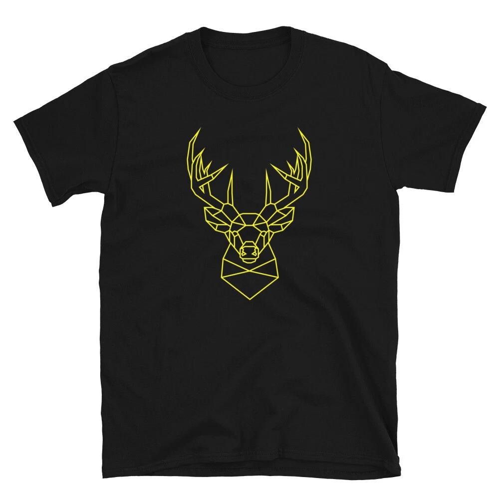 Whitetail Deer Yellow Animal Simple Classic Everyday Simple Graphic T-Shirt 4XL