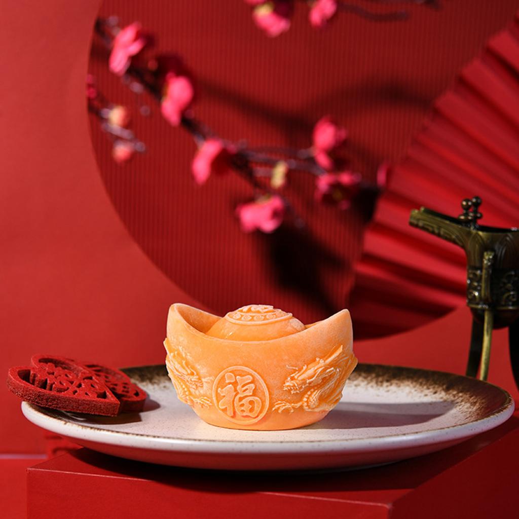 Gold Ingot Shape Silicone Molds Baking Tool Mousses Cake Decorating Molds for Making Chocolate Candy Candle Soap