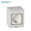 2024 New Design 1 Gang German Socket IP55 Switch Waterproof Switch