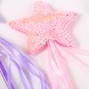 Cute Fantasy Sequins Five Pointed Star Fairy Wand Kids Fairy Stick Girl Birthday Gift Party Halloween Princess Cosplay Props
