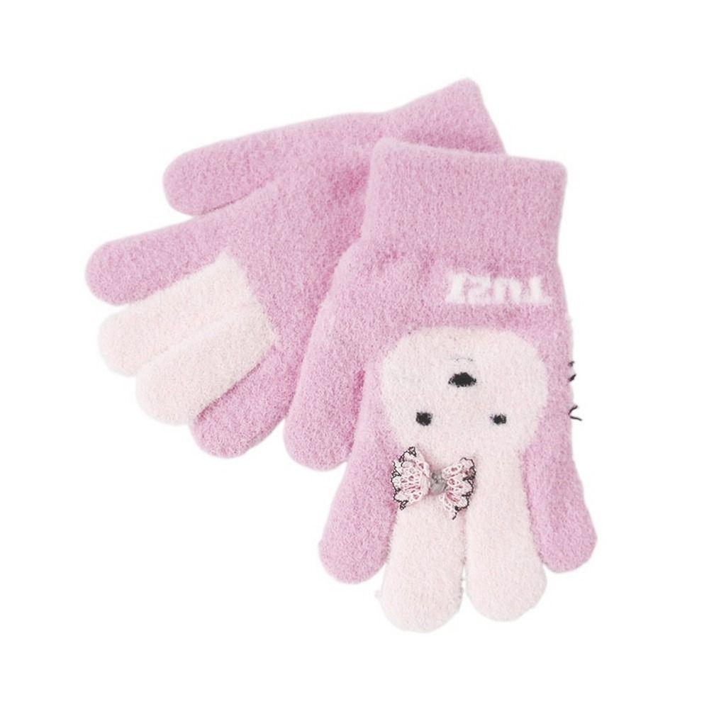 Cold Proof Children Baby Gloves Warm Warm Mittens Full Finger Gloves Hand Warmer Boys Girls