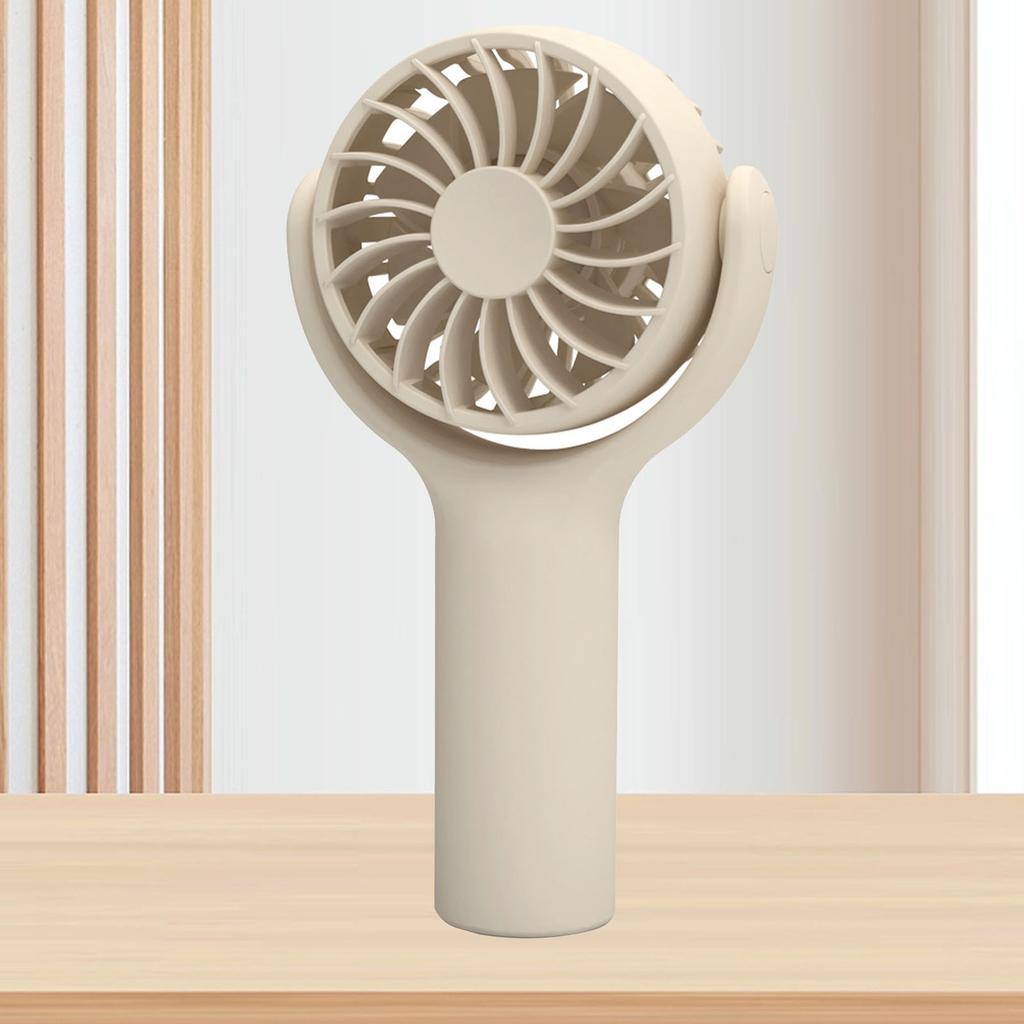 Mini Handventilator Multifunktion Leise 3 Geschwindigkeiten Einstellbar Starker Wind Tragbar Kleiner Tischventilator für