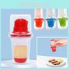 Portable Grill Press Oil Bottle Brush Storage Cover Kitchen Gadget Barbecue