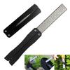 Foldable Knife Sharpener Gritstone with Non-Slip Handle Outdoor Sharpening Whetstone Portable Double Side for Outdoor Use