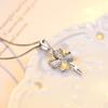 Jewelry Long Four-leaf Clover Classic Diamond Pendant Korean Version Fashion Simple Necklace Ins