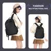 SEAFEW Women's Backpack, Large Capacity, Korean Style, for School, Work, Travel, and More, Lightweight and Waterproof, Black