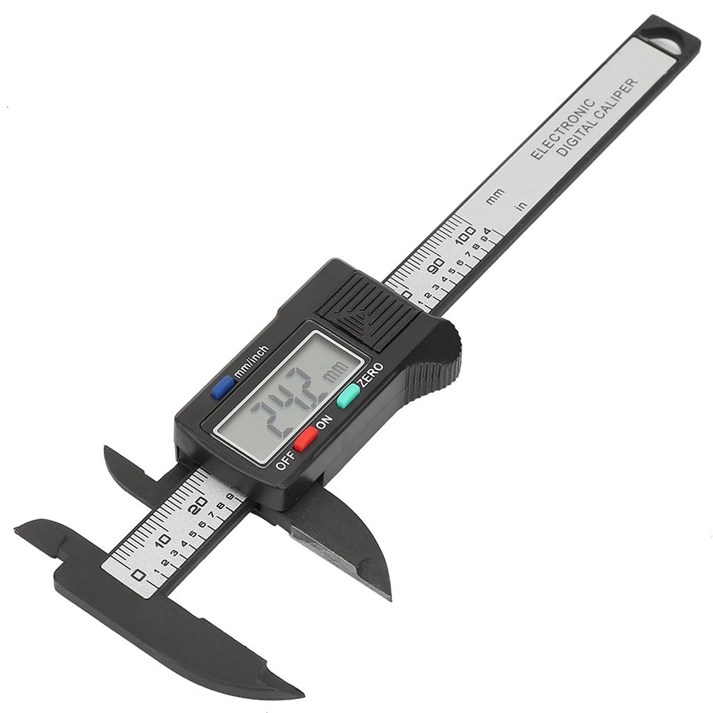 Practical 100 mm Plastic Electronic Digital Caliper with Large LCD Screen (Without Battery)