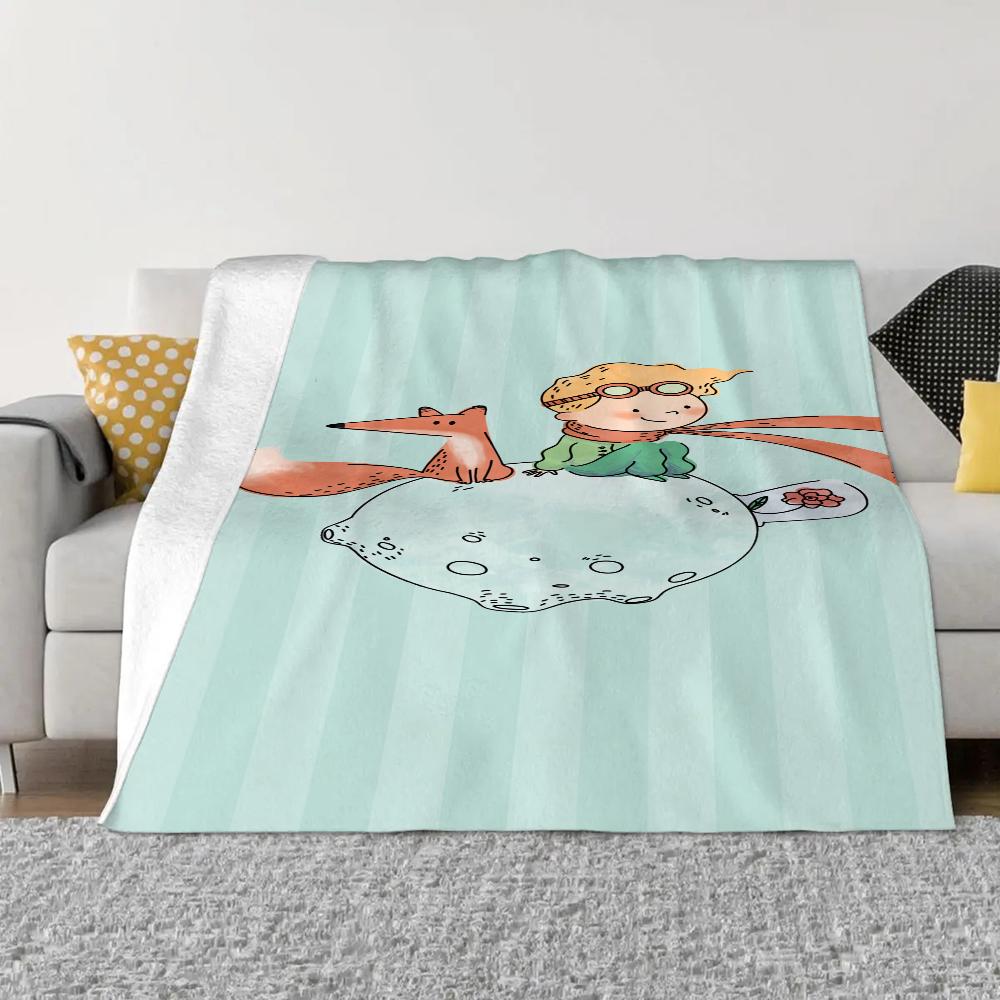 Le Petit Prince Fluffy Soft Blankets & Throws Knee Blanket King Size Luxury Bedding Bed Throw Home and Decoration Knitted Plaid