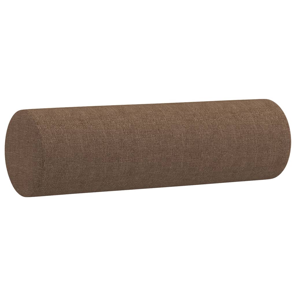 Vidaxl 2-Osobowa Sofa Z Poduszkami, Brązowa, 140 Cm, Tkanina