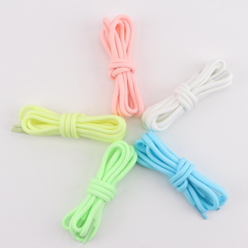 Luminous Shoe laces 0.5CM Bold High Quality Fluorescent Shoelaces Glow In The Dark Night Round Shoelace Sneaker Laces Shoes