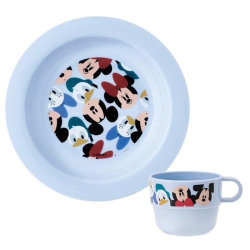 Skater Children's Stacking Cups, Set of 3, Disney Mickey Mouse Design, Made in Japan, KS31-A
