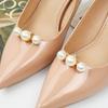 2er-Pack abnehmbare goldene Schuhclips für Sandalen und High Heels