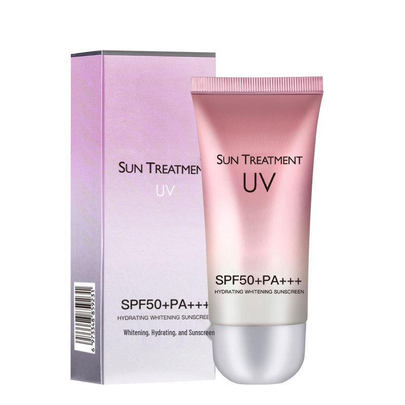 Whitening Sunscreen Lotion: Refreshing UV Protection, Brightens Skin Tone, Moisturizes & Hydrates, No White Cast.