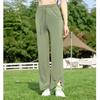 MEET SUNNY Women's Ice Silk Wide-Leg Pants
