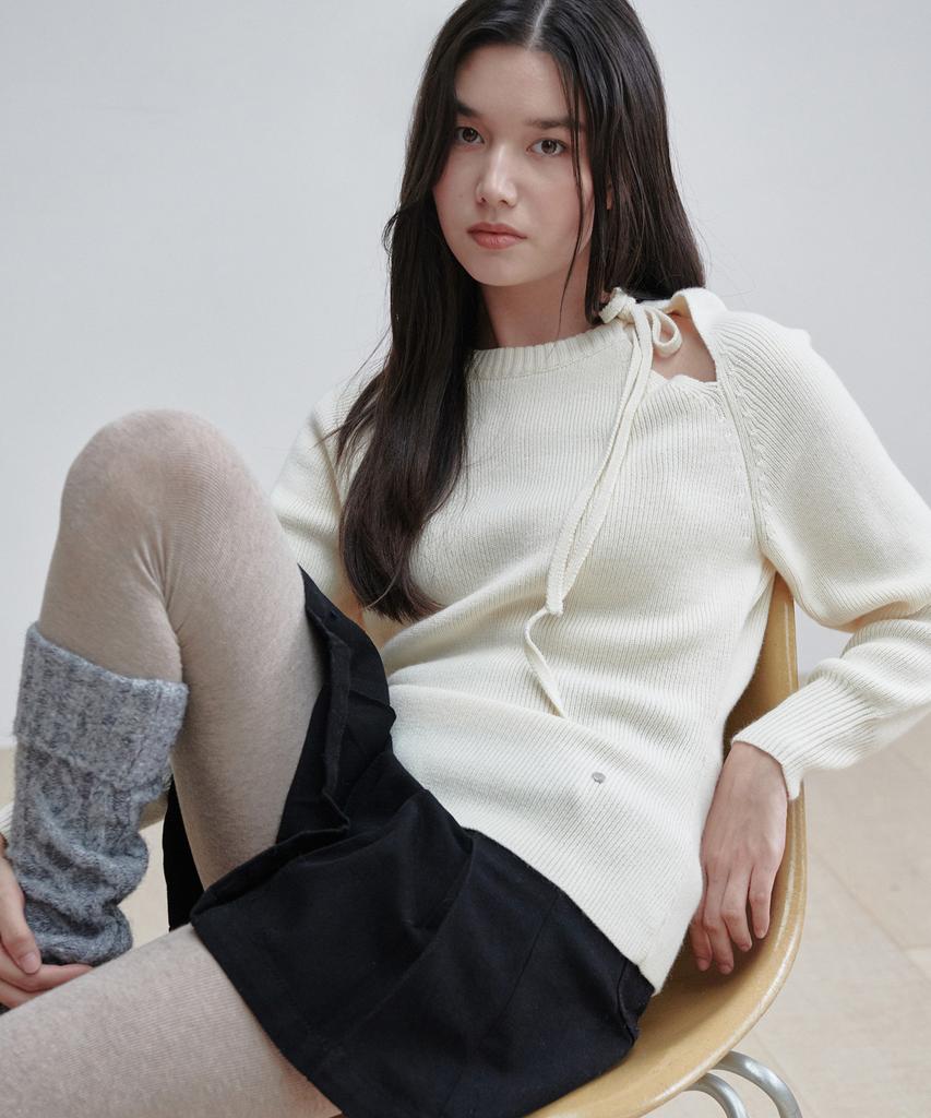 PLAC WOMEN Cutout Knit Ivory