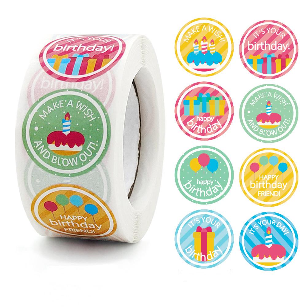 Custom Items Custom Label Sticker Happy Birthday Scrapbooking & Stamping X080