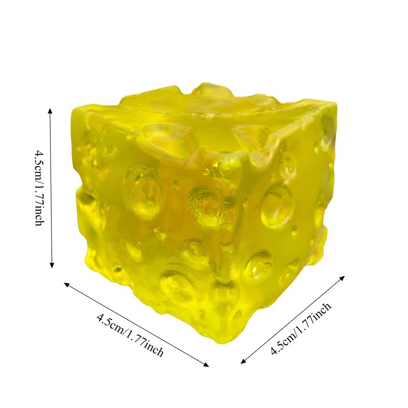 Cheese Honey Maltose Square Squishy Toys Super Soft Cheese Fidgets Squeeze Toy Funny Anti-stress Sensory Toy for Adults Gifts