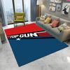 Top Gun Classic Movie Sign Tom Cruise Carpet Rug for Home Living Room Bedroom Sofa Doormat Decor,kid Area Rug Non-slip Floor Mat