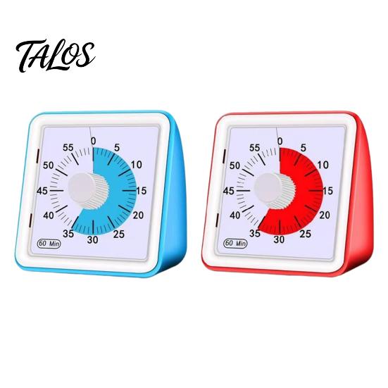 Teacher Classroom Timer Visual Countdown for Meetings Kitchen Silent Magnetic with Loud Alarm Easy-to-Read Display Intuitive Dial Multifunctional Time