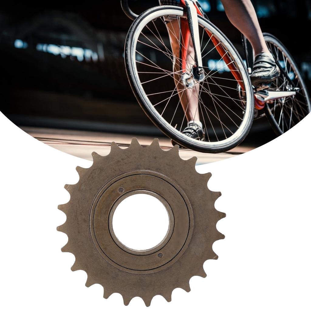 Bike Freewheel, 24T Movable Flywheel with   Rotation and Comfortable Riding, for Single Speed BMX   Folding Bike Tricycle