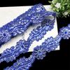 6cm Self-Adhesive Iron-On Floral Lace Strip with Colorful Sequins for Clothing Decoration