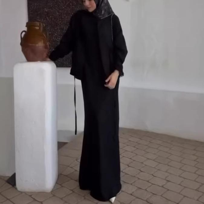 In the Autumn of 2026, the New European, American and Amazon Cross-border Long-sleeved Short Coat Long Dress Two-piece Set