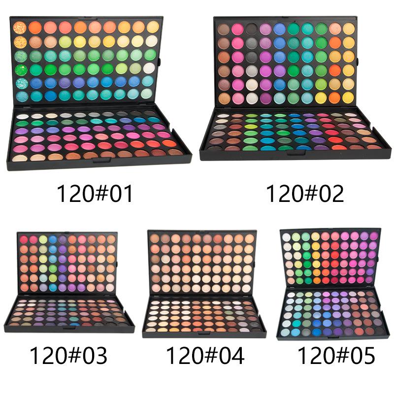 Palette Ombretti 120 Colori Perlescenti & Opachi Tonalità Terra