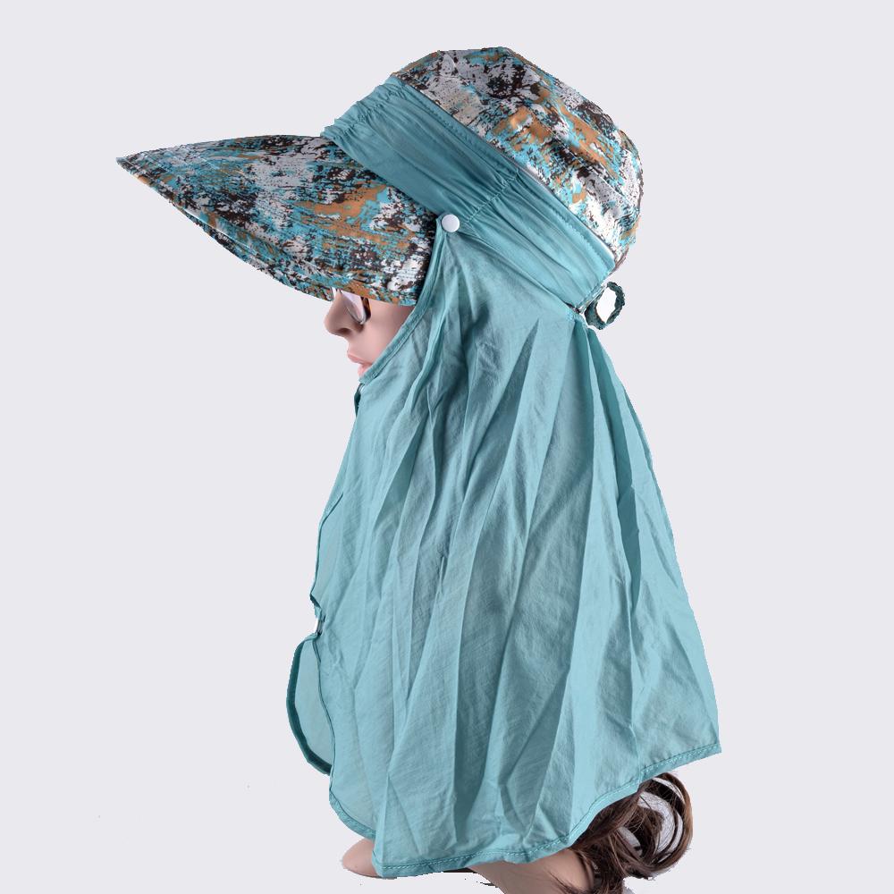 Sommer-Strandhüte für Damen, faltbar, mit Schleife, breiter Krempe, Visierkappen, UV-Schutz, Sonnenhut mit Nackenklappe