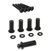 15/30pcs Black Windscreen Well Nut Bolt Screws Kit For Harley Touring Road Glide 98-22 Windshield Nut Bolt Washer Set