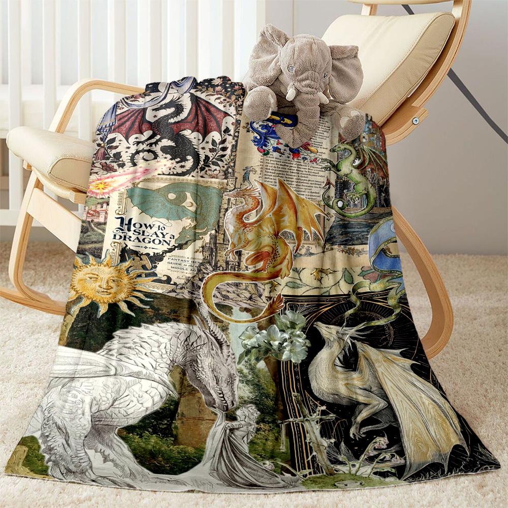 Gothic Style Blanket Durable Comfort Suitable for Office Chair Livingroom Chair Four Seasons Multipurpose Modern