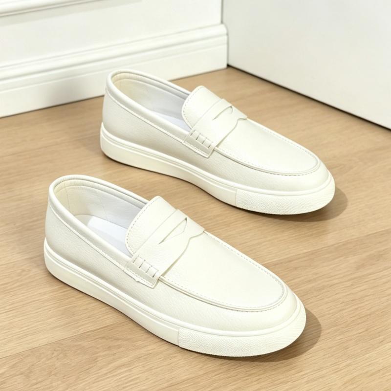 Mocasines de Diseñador Clásicos Para Hombre Zapatos sin Cordones Transpirables Planos Zapatos Casuales para Hombre Cómodos Zapatos de Cuero PU Hombre Zapatos Perezosos