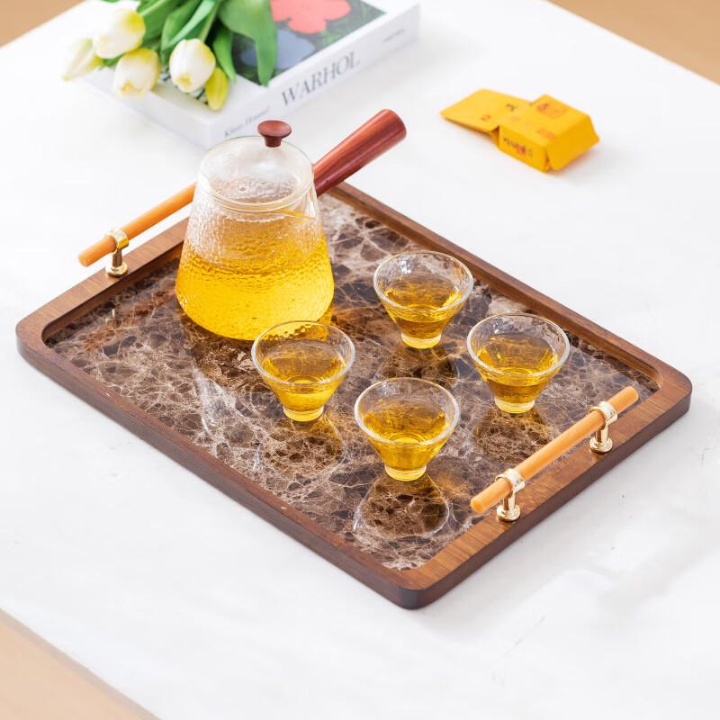 

ZISIZ Bamboo Teaware Serving Tray