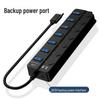 USB 3.0 7-Port Hub Extender for Laptop/Desktop Expansion and Charging