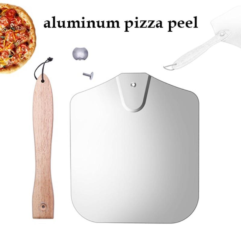 Aluminium Pizza Schaufel Schieber mit langem Griff Gebäckwerkzeuge Zubehör Pizza Schaufel Spachtel Kuchen.