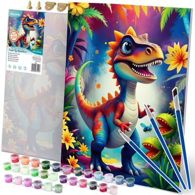Paint By Number Picture 40X50 Cm Massido Dino