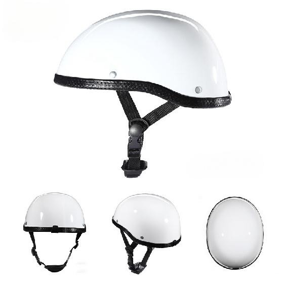 Lightweight Retro Open Face Motorcycle Helmet Breathable Summer Four Season Scooter Bike Half Helmet For Men Women White