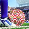 Ben Football Crest Printed Size 5 Soccer Ball - Durable, Machine-stitched, Soft and Comfortable, Suitable for Training and Matches Gift