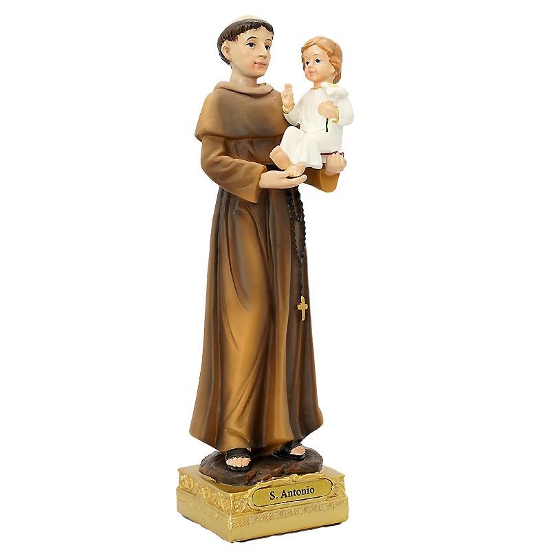 30cm Christian Virgin Our Lady Jesus Saint Antonio Resin Statue Icon Catholic Figurine Family Home Decoration Catholic Decoration