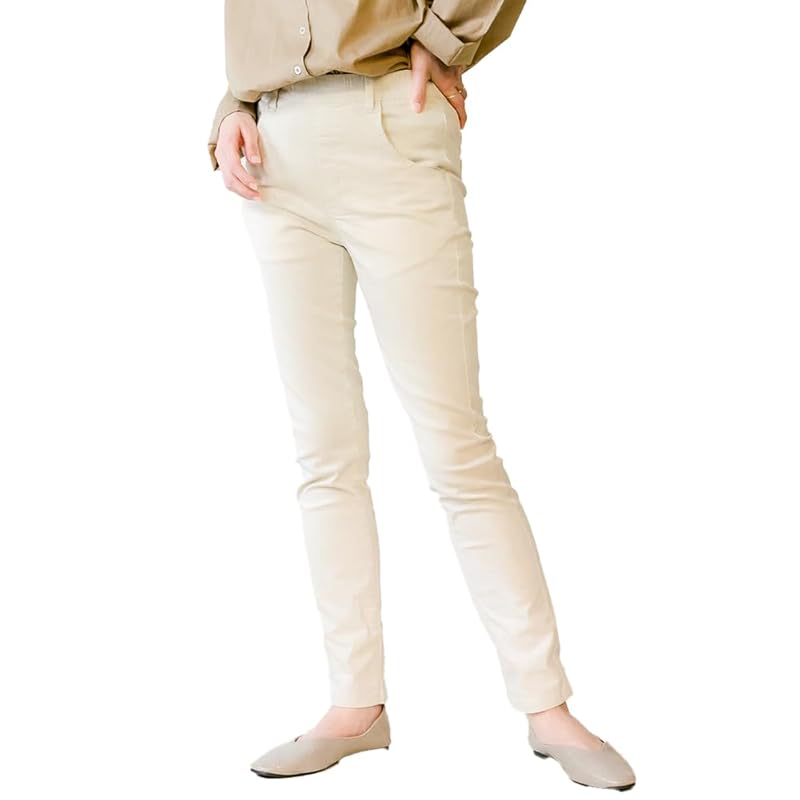 

wc-0129 [Jungle Jalopy] skinny stretch pants large size ladies denim waist elastic bottom commute Commuting to school office casual beautiful legs