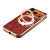 Denior Retro Tang Flower Leather Case with Magnetic Stand for iPhone 17 Pro Max