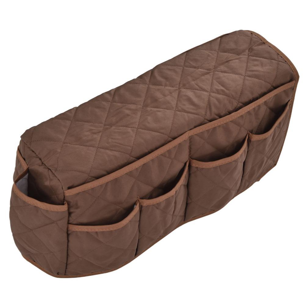 Universal Fit Sofa Armrest Organizer Multifunctional 14 Pockets Couch Remote Holder Gray,Brown,Black Durable Recliner Organizer