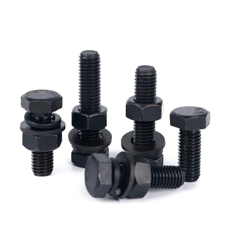 Grade 12.9 M16x35 Hex Bolt with Spring and Flat Washers