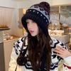 Nordic Styles Knit Cap Elastic Polyester Blend Lightweight Cold Protections Unisex Outdoor Winter Hat For Women and Girls