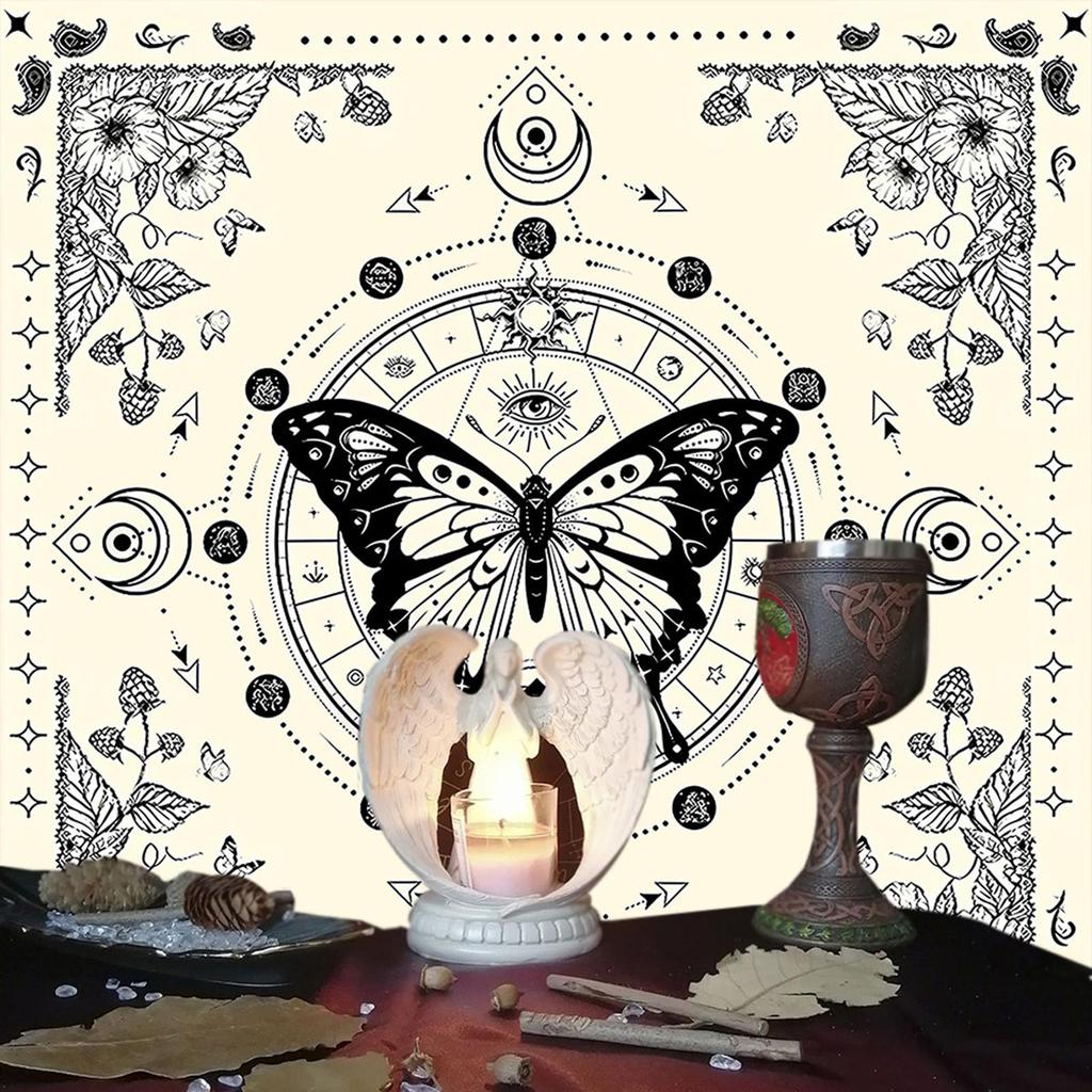 Moon Butterfly Tarots Tablecloth Divinations Cards Table Cloth Tapestry Astrologys Witchcrafts Deck Cloth Wall Decors
